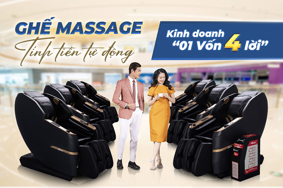 Ghế Massage Tính Tiền Tự Động - Giải Pháp Kinh Doanh 1 Vốn 4 Lời