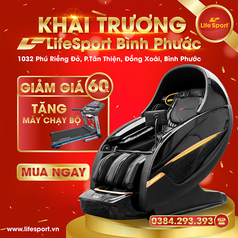 Khuyến mãi khai trương LifeSport Bình Phước giảm đến 60% cùng nhiều quà hấp dẫn