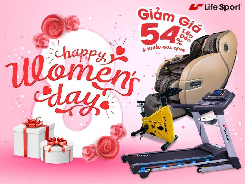 Lifesport tưng bừng ưu đãi nhân ngày 8 tháng 3