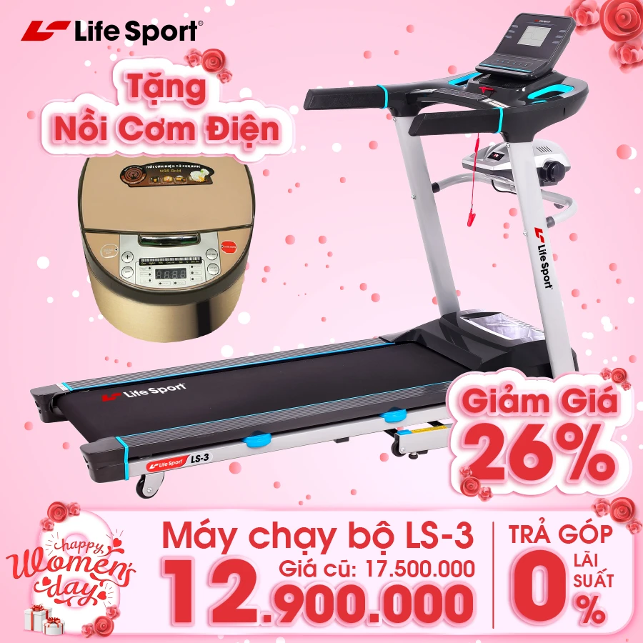 Mua máy chạy bộ tặng nồi cơm điện