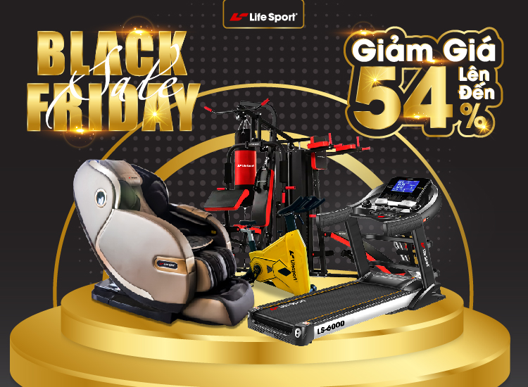 Black Friday sale up to tất cả các sản phẩm thể thao chỉ có tại Lifesport