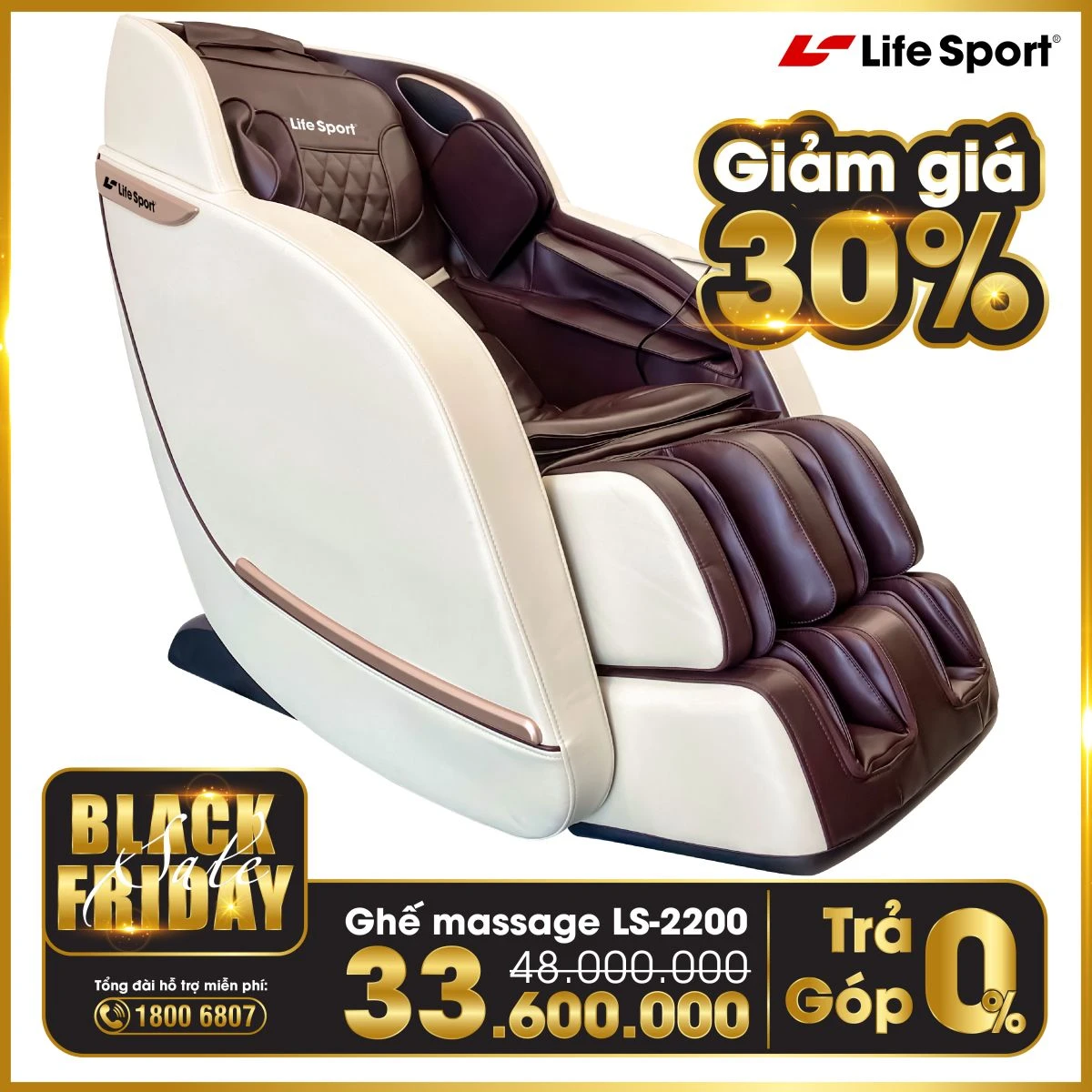 Ghế massage trả góp 0% | black Friday