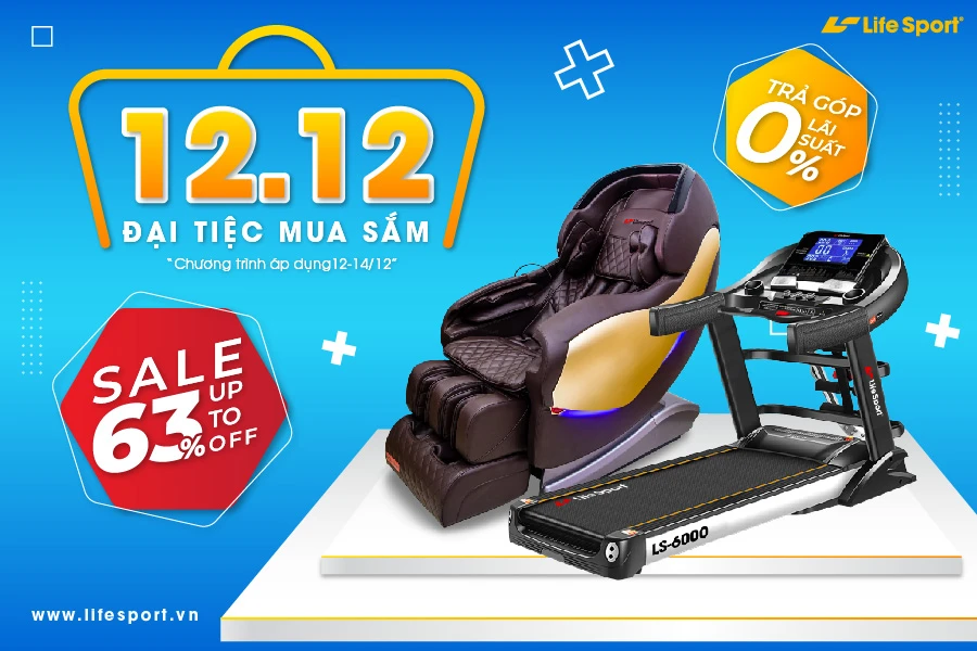 Đại tiệc mua sắm 12.12 tại Lifesport