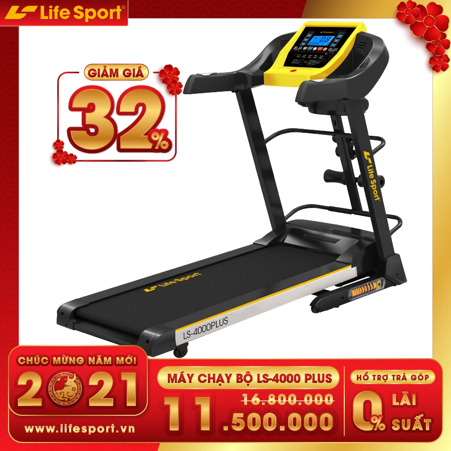 Khuyến mãi Xuân 2021 - Máy chạy bộ đa nang LS-4000
