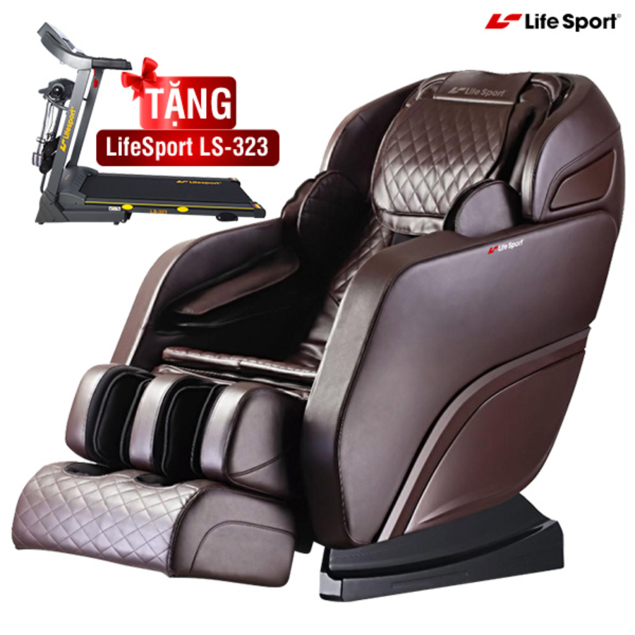 Đón xuân về - Mua ghế massage Lifesport LS-450 tặng ngay máy chạy bộ LS-323