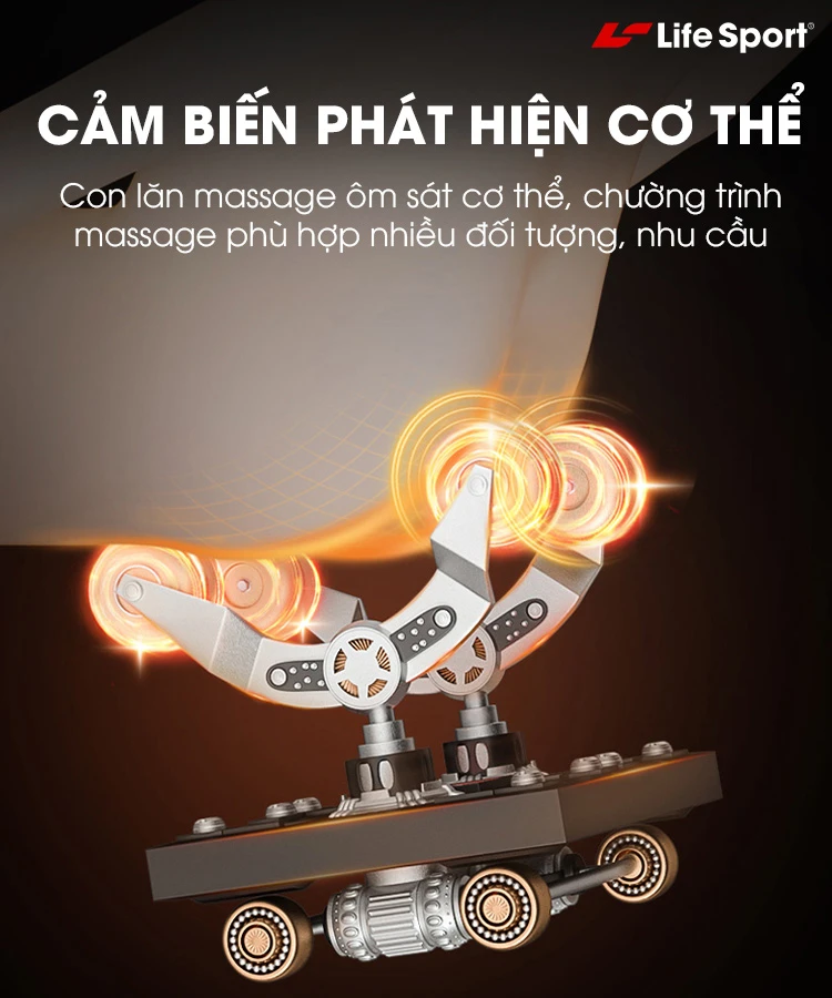 con lăn thông minh trên ghế massage cần thơ