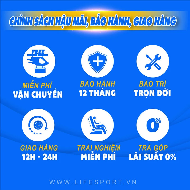 Chính sách bảo hành - bảo trì tại LifeSport 