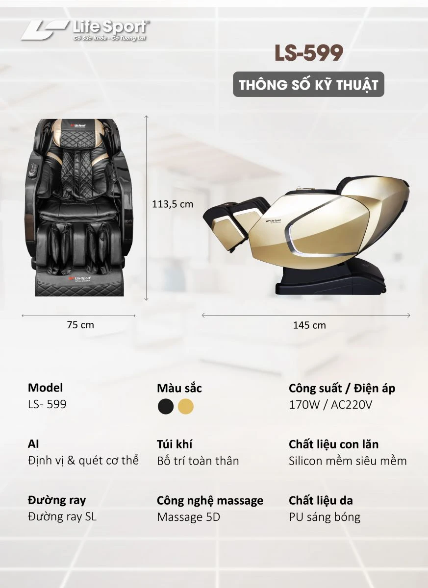 Điều khiển ghế mát xa thông mình bằng giọng nói