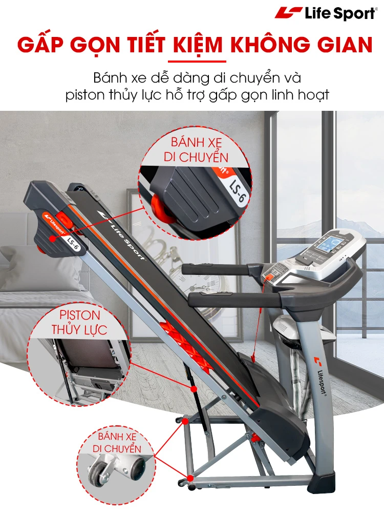 Máy chạy bộ điện Lifesport LS-6