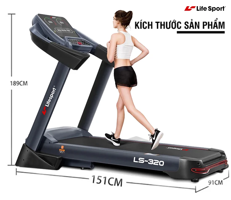 Máy chạy tập thể dục LS-320 có giá trên 20 triệu
