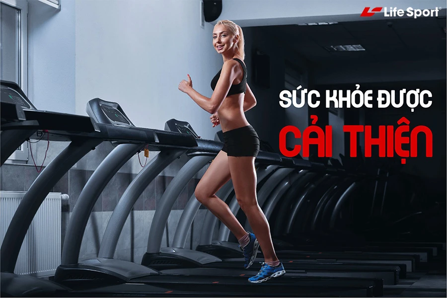 Tập máy chạy bộ làm sức khỏe tinh thần cải thiện