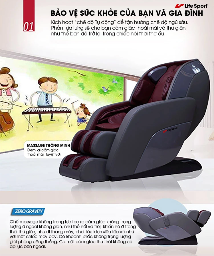 Những lợi ích ghế massage toàn thân mang lại