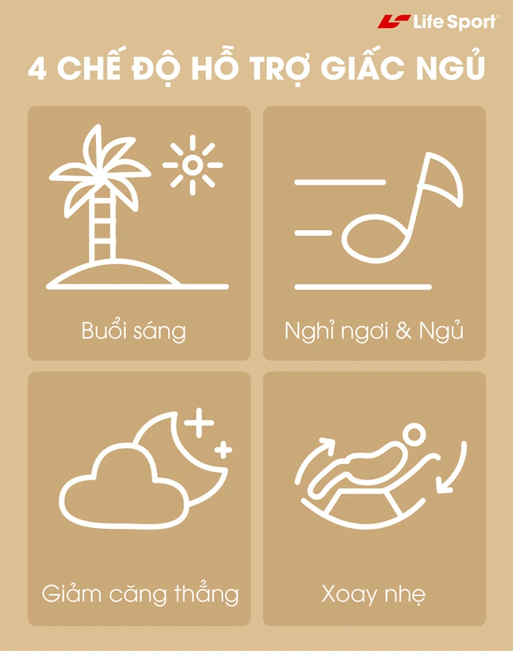 Hỗ trợ ngủ ngon, sâu giấc