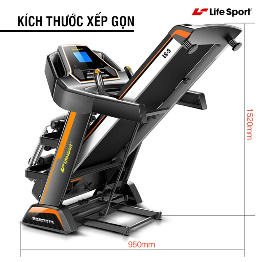 Máy chạy bộ gấp gọn linh hoạt