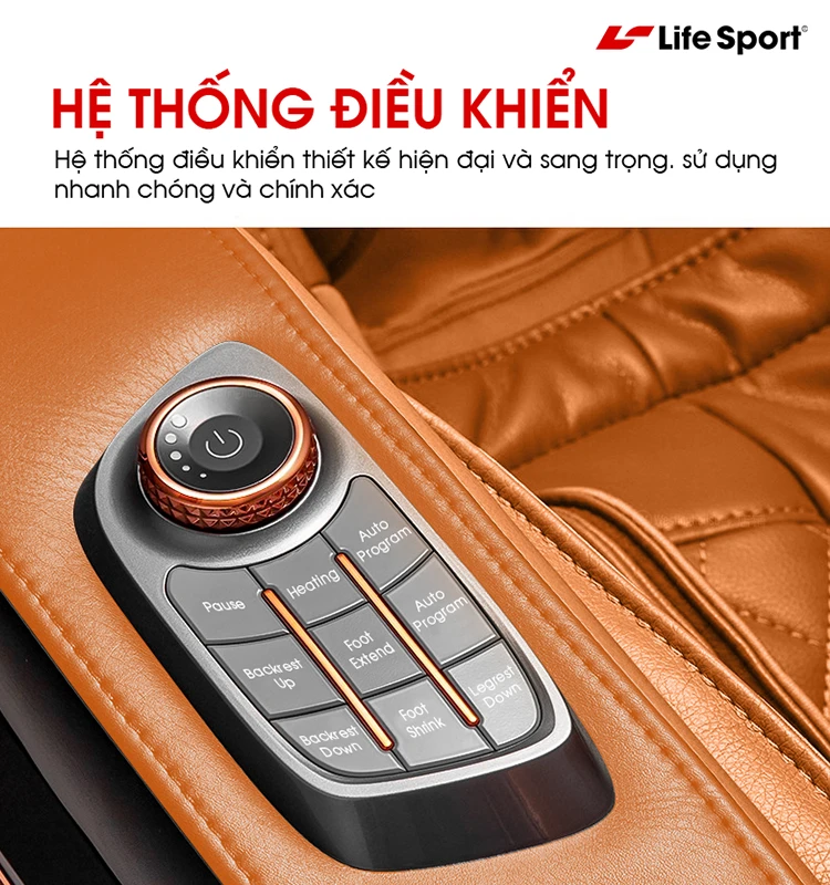 Sử dụng phím tắt điều khiển nhanh trên ghế mát xa