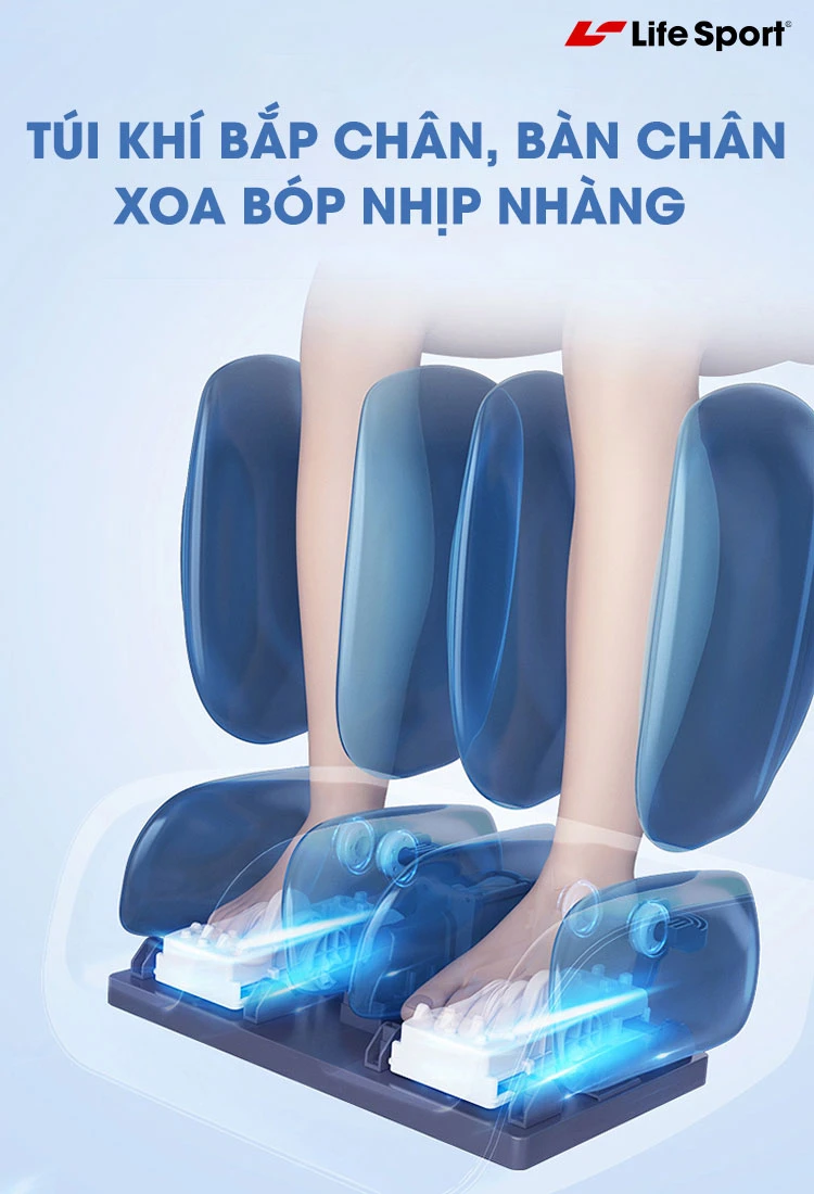 Túi khí bắp chân xoa bóp nhịp nhàng