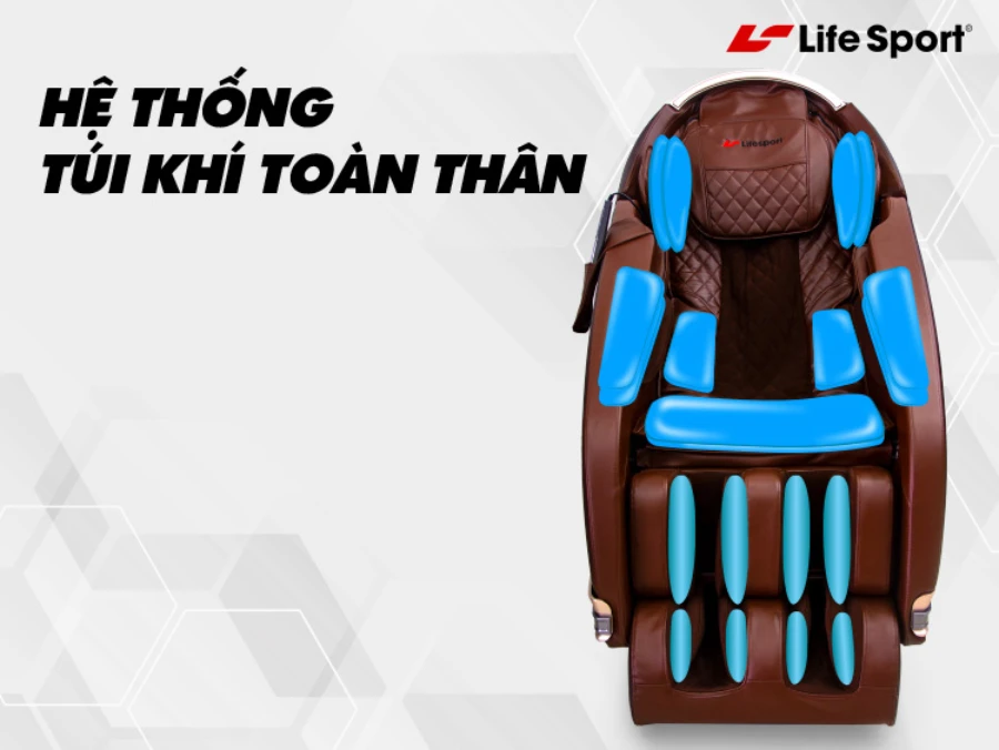 Hệ thống túi khí ghế massage