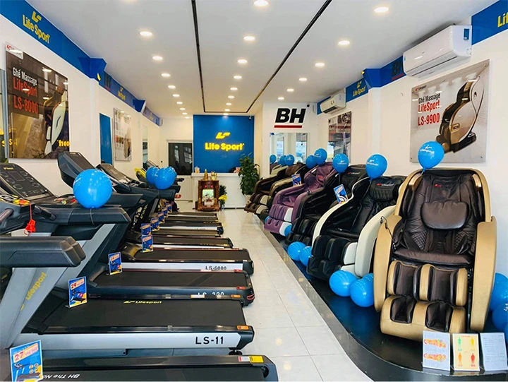 Showroom ghế mát xa Life Sport