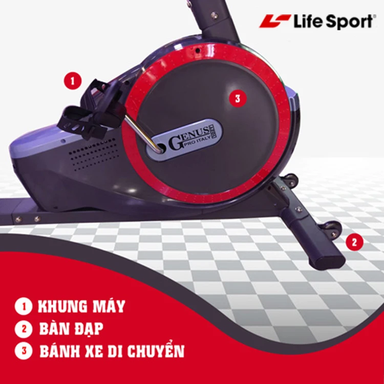 Xe đạp tập thể dục cho người già Genus 102T | Chính hãng, trả góp lãi 0%