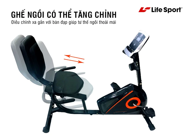 xe đạp tập có ghế tựa lưng