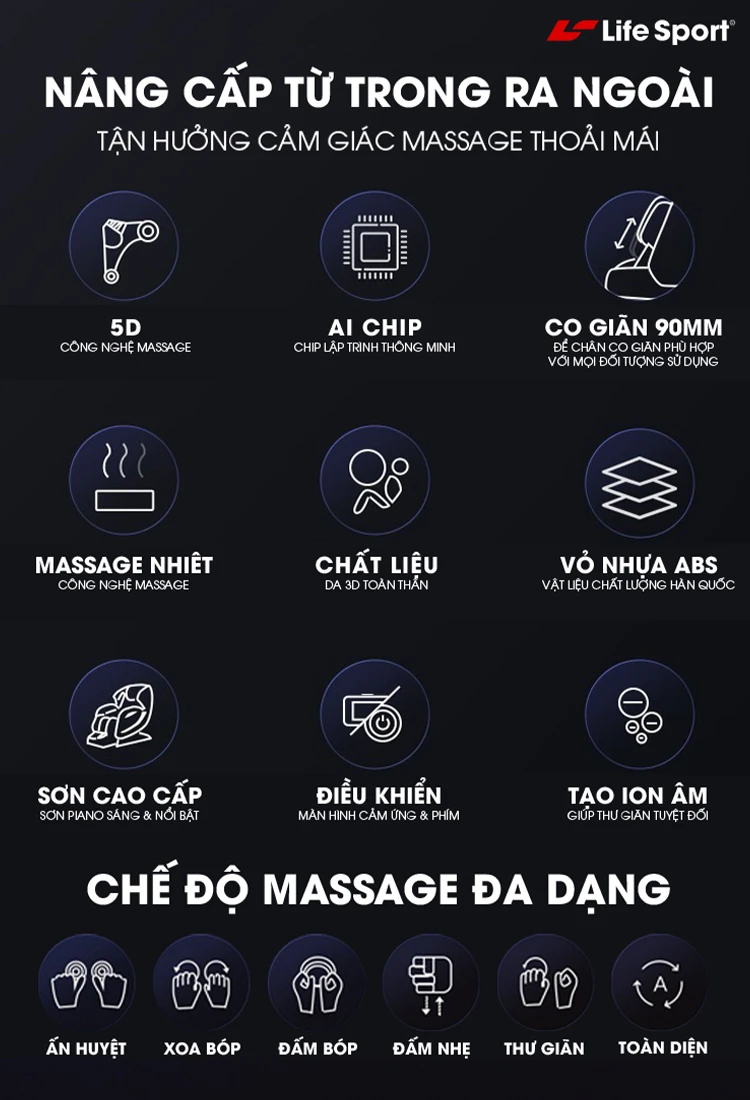2.4. Ghế massage toàn thân giá từ 60 triệu đến 100 triệu