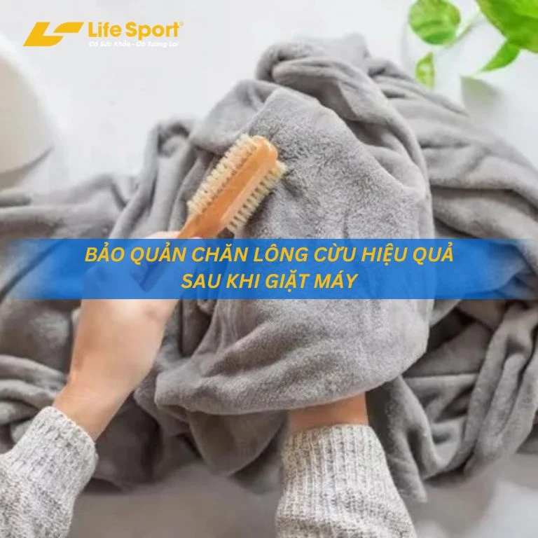 Bảo quản chăn lông cừu hiệu quả sau khi giặt máy