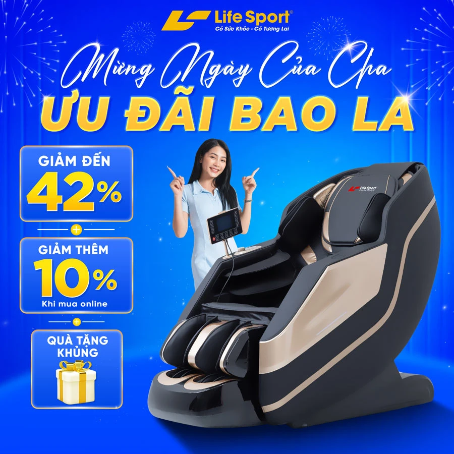 Ghế massage Lifesport LS-359 sang trọng, đẳng cấp